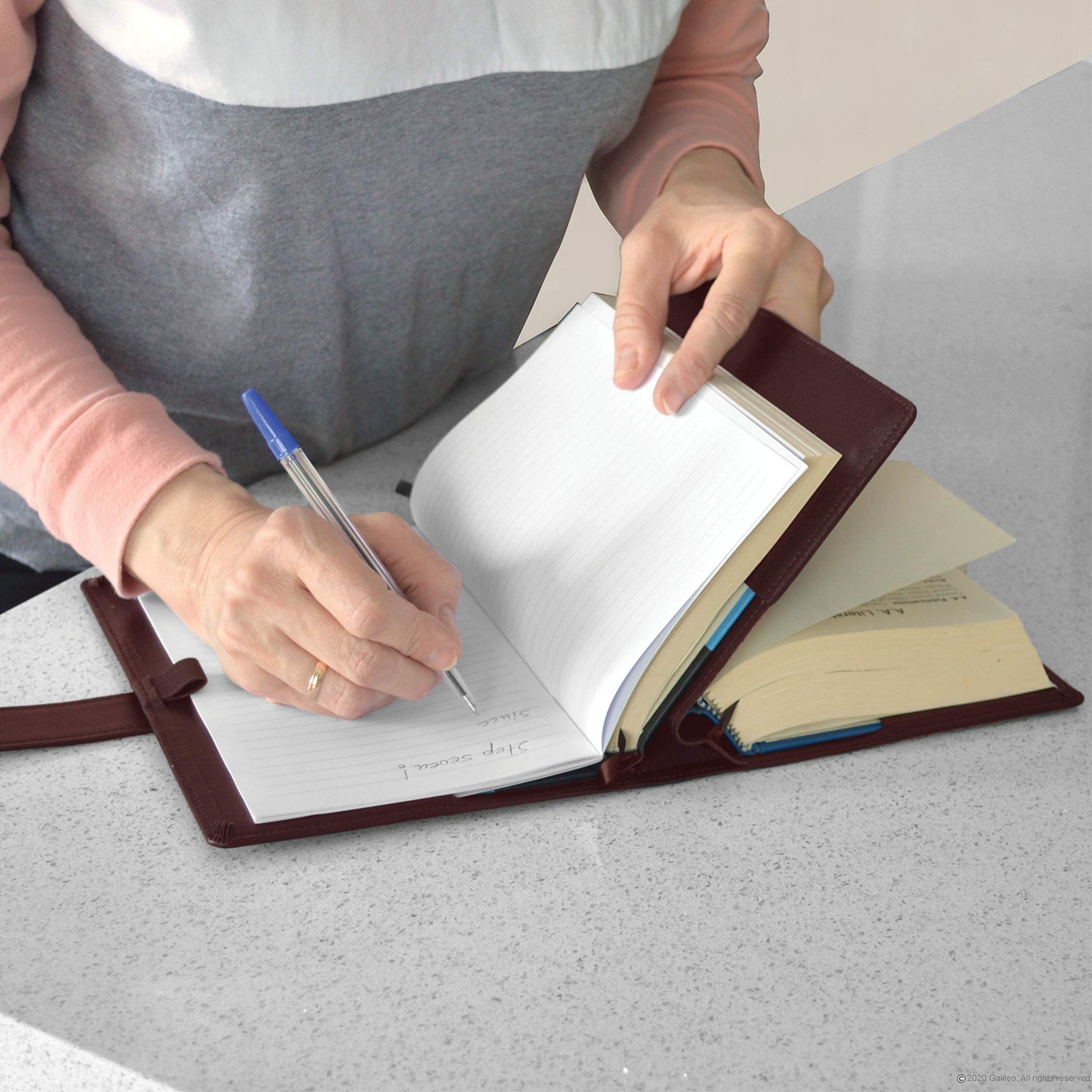 Galileo AA Book Covers Notebooks, a Set of 5 Lined Paper Notebooks, Perfect for Single or Double Book Covers, Alcoholics Anonymous Gift, Designed