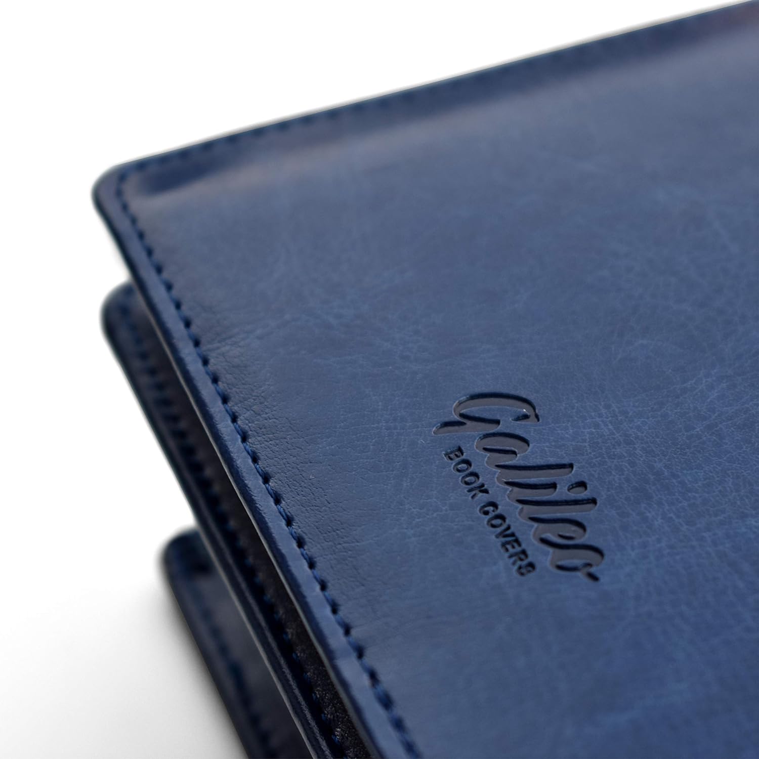 Galileo AA Big Book & 12 Steps Cover With Medallion Holder - Brown PU Leather, Strap Closure